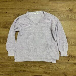 Samansa Mos2 Blue Sweater V-neck Size Medium Measured Japan